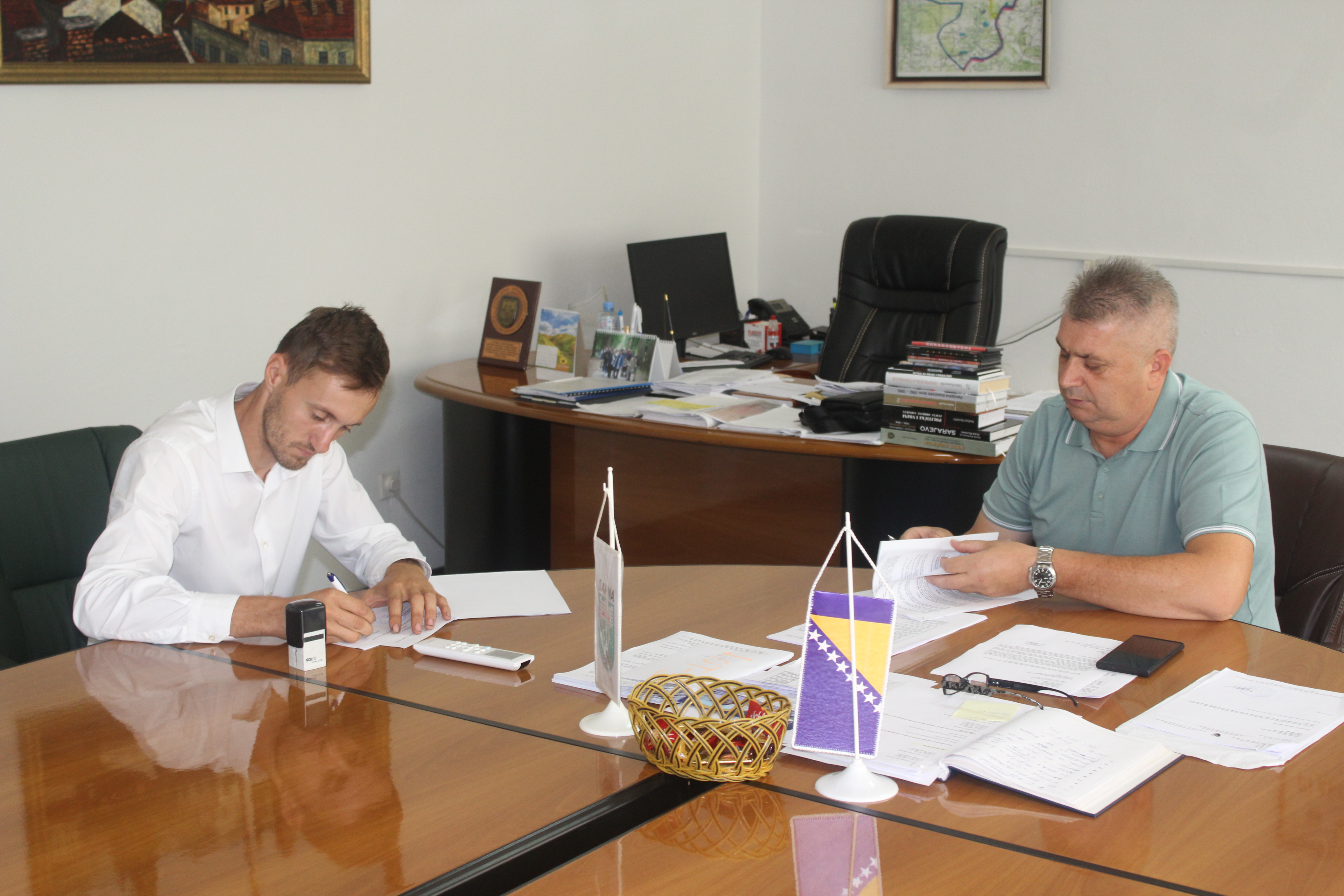 Potpisan ugovor o sanaciji klizišta „Trnjak“ u MZ Vitinica